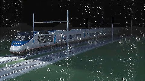 Train Sim - Japan Using Acela Express in Rainy Night - Simulasi Kereta Api