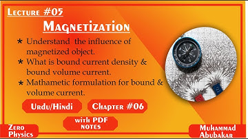 Field of magnetized object||Volume and bound current density #griffiths #electrodynamics #hindi