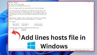 How to Edit Hosts File in Windows 11/10/7 | Add Lines in Hosts File screenshot 5