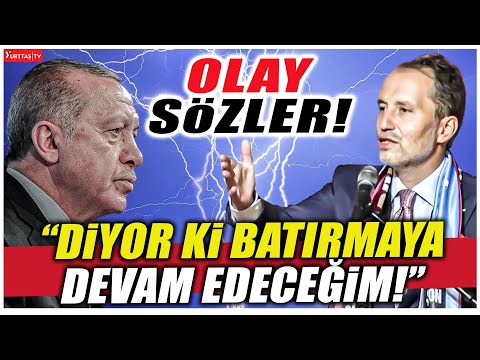 Fatih Erbakan Erdoğan'a açtı ağzını yumdu gözünü! \
