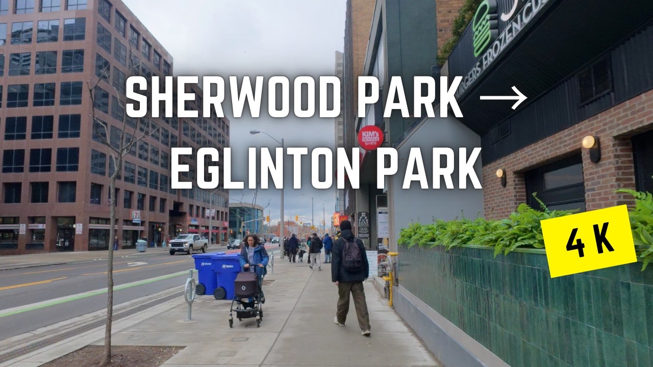 Toronto 🇨🇦 Midtown Walk | Sherwood Park to Eglinton Park, 4K