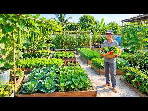 Discover My Incredible Vegetable Garden Built Right on Concrete!