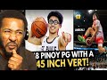 AMERICAN REACTS TO 5’8 LORENCE DELA CRUZ DUNKING OVER EVERYBODY! PINOY PG WITH 45IN VERT!