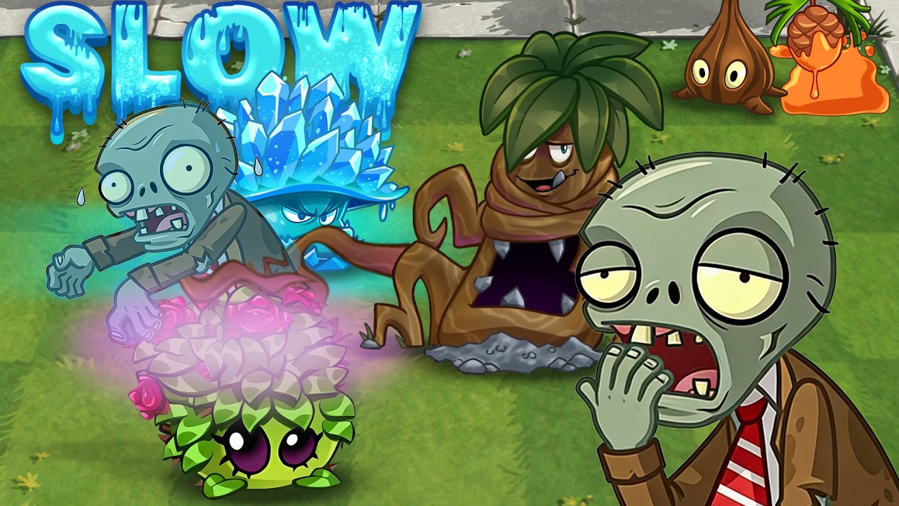 Насколько можно замедлить зомби в PvZ 2? Создаю максимального тормоза из зомби