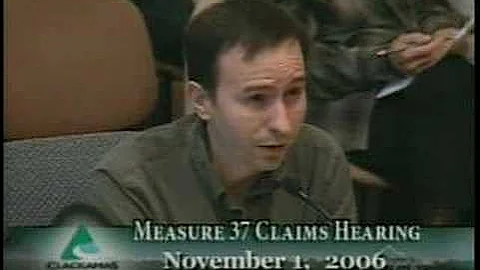 Measure 49 Steve voices concerns on Measure 37 claim