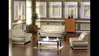 DIVANI CASA 2801   MODERN BONDED LEATHER SOFA SET