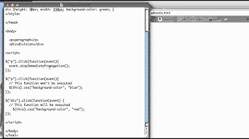 JS 4U 126: Stopping Event Propagation