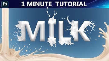 1 Minute Trick in Photoshop - Milky Typography