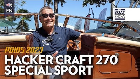 HACKER CRAFT 270 seen at the Palm Beach Boat Show 2023 - The Boat Show