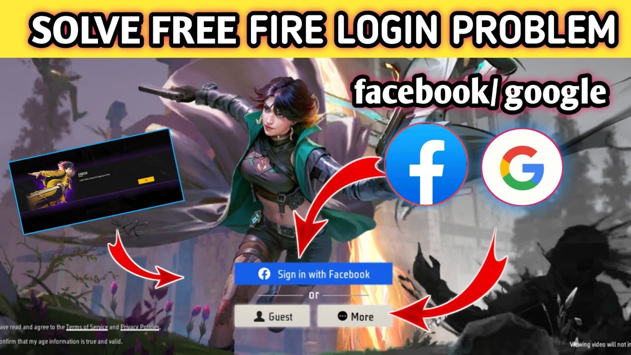 Garena Free Fire Facebook Login Problem - Login Error Fixed In