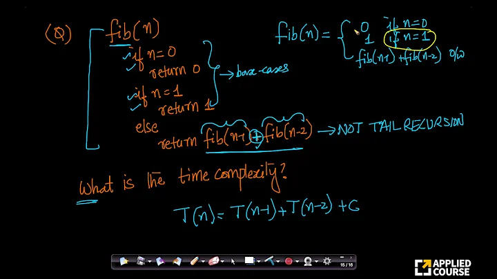 Fibonacci: Time Complexity | Solved Problems | GateAppliedcourse