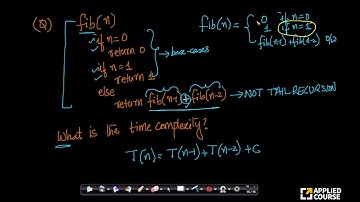 Fibonacci: Time Complexity | Solved Problems | GateAppliedcourse
