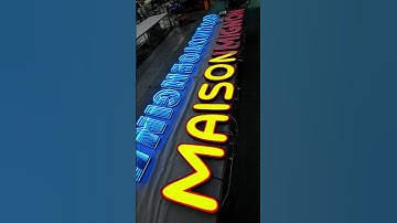 Do you know what is the popular LED sign technology in China? #sign #signage #design #signagedesign