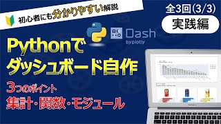 Python初心者もできるWebアプリケーション開発! フレームワークDashでダッシュボード制作"実践編"【シリーズ最終回】