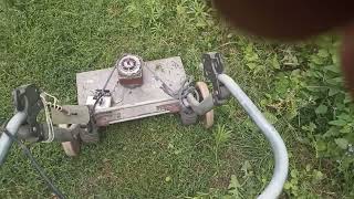 Газонокосилка с двигателем от стиральной машины