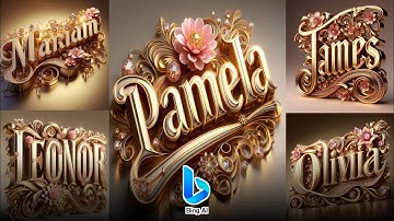Create a Trending Name Intricate Design Using A.I || Bing Tutorial