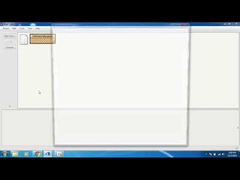 Java Programming Blue J Basics How to make a Hello World Program.
