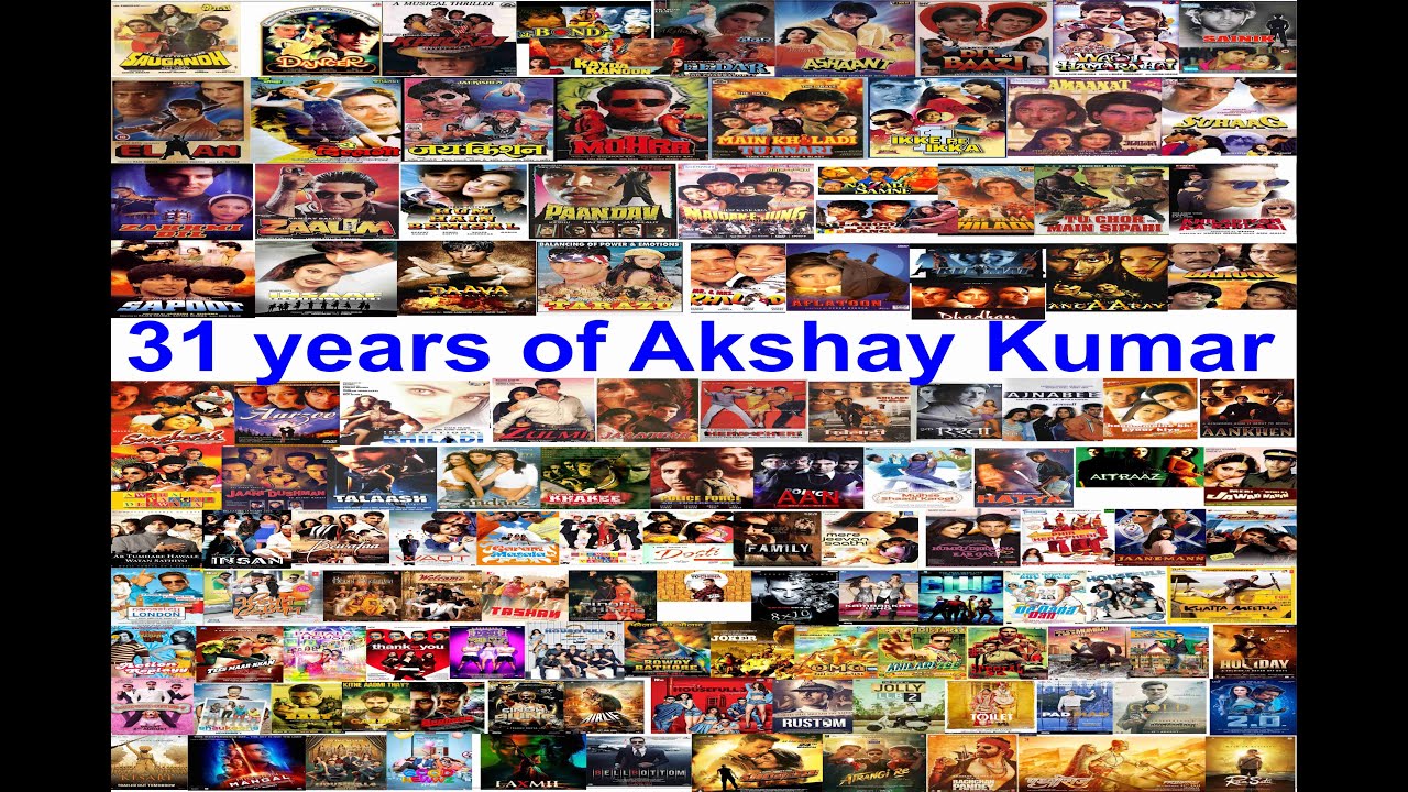 AKSHAY KUMAR ALL MOVIES POSTERS || YEAR WISE || KHILADI FILMOGRAPHY