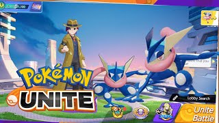 Pokemon unite gameplay part 1 ! Greninja gameplay