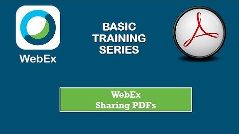 WebEx Training Sharing PDFs