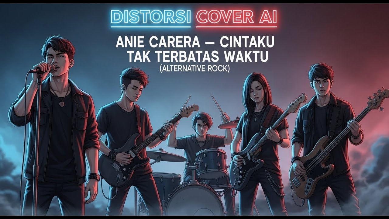 Anie Carera – Cinta Tak Terbatas Waktu (Alternative Rock Cover | Distorsi AI)