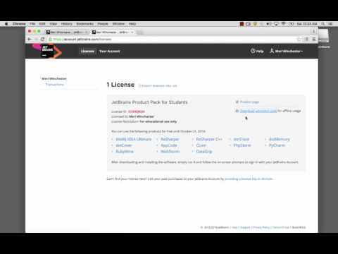 Licensing WebStorm Student version