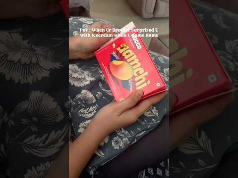 Aamchi Ice Cream🥭 #summer #icecream #love #brothersister #viral #ytshorts #dailyvlog #trend #yt