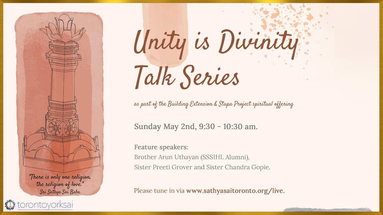 Unity is Divinity Talk Series Part 1 | Sunday May 2, 2021 - YouTube