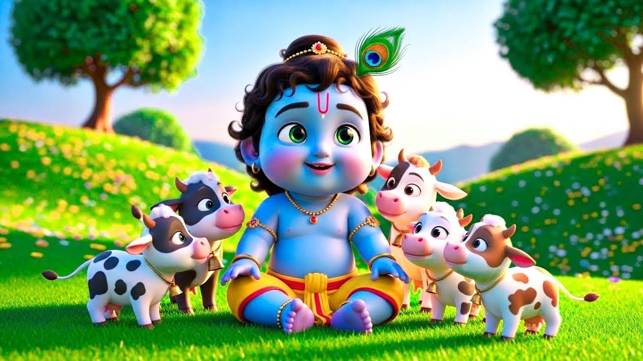 छोटी छोटी गैया छोटे छोटे ग्वाल। Choti Choti Gaiya Chote Chote Gwal। #kanha #krishna #krishnabhajan