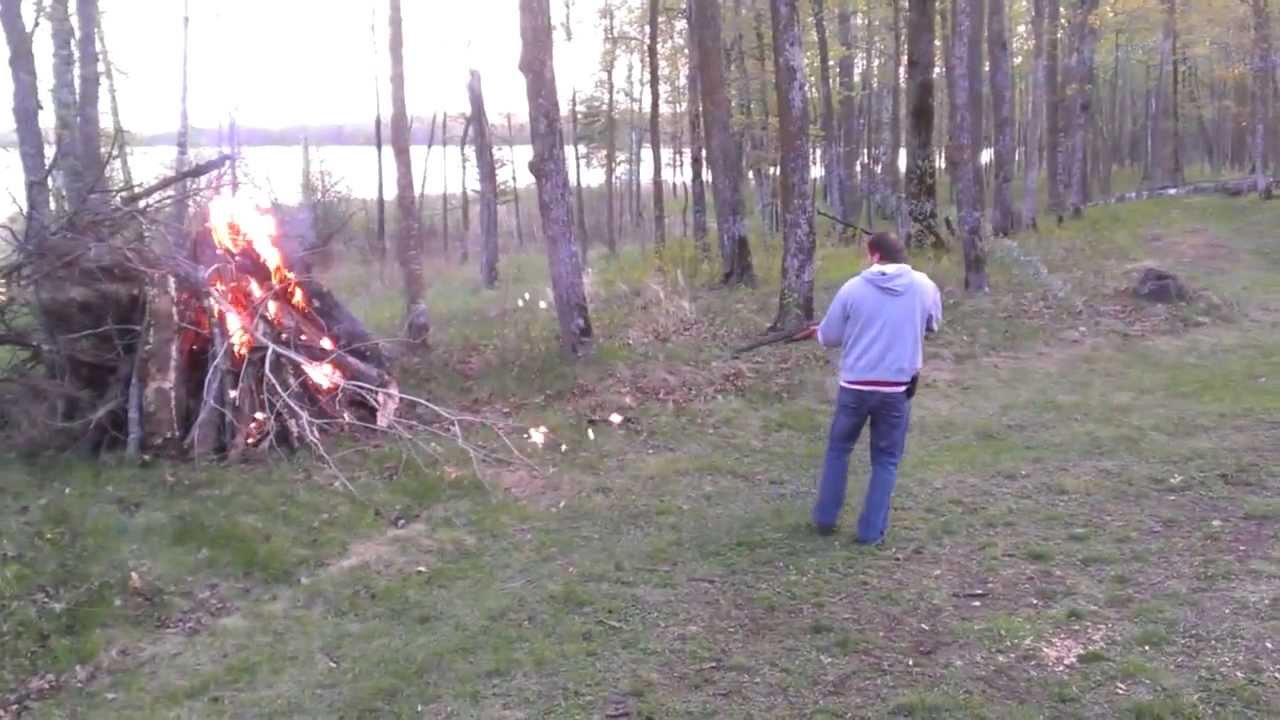 How to start a fire with a gun YouTube