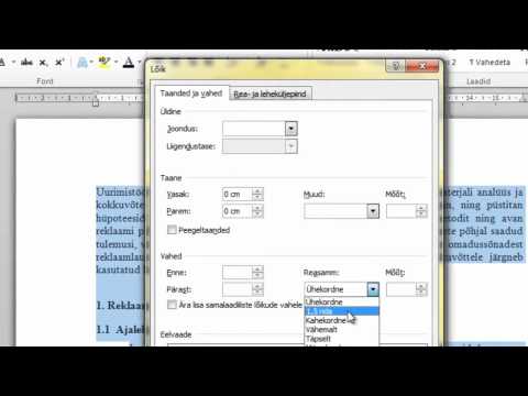 Uurimistöö GAGis: üldnõuded (MS Word 2010)