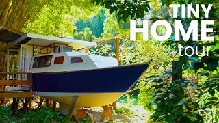 Unique Funky Stay - Tiny House Tour Boathouse New South Wales Australia Ep 9