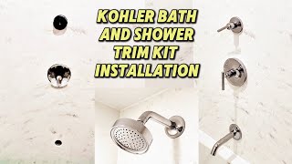 Kohler Purist Bath and Shower Trim Kit Install - Rite-Temp Valve and MasterShower Diverter