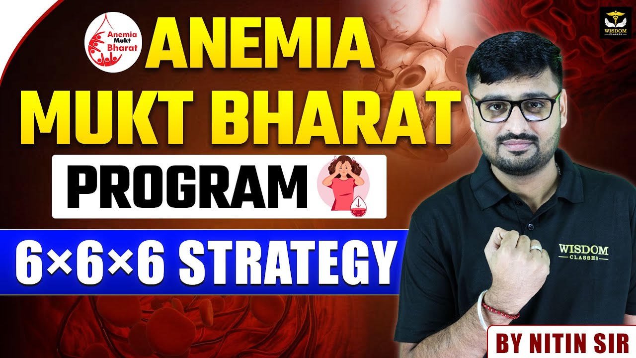 ANEMIA MUKT BHARAT | एनीमिया मुक्त भारत (AMB) 6x6x6 रणनीति Explained by Nitin Sir | Wisdom Nursing