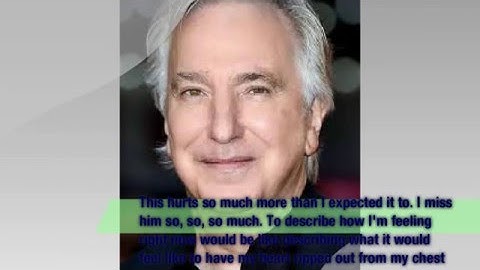 Alan Rickman Takes Jimmy to Task for His Impersonation