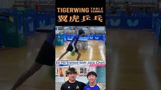 Celebrity Eli Ho - training with Jack Chen on 20/10/2025 #eliho #tabletennis #longpimple #tigerwing # Wealth