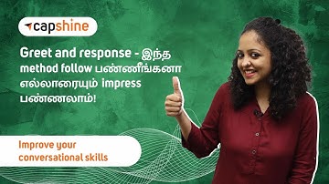 How to Greet and Respond People in English? | Learn English Phrases For Greetings in Tamil |Capshine