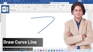 How to draw curve line in Microsoft Word?