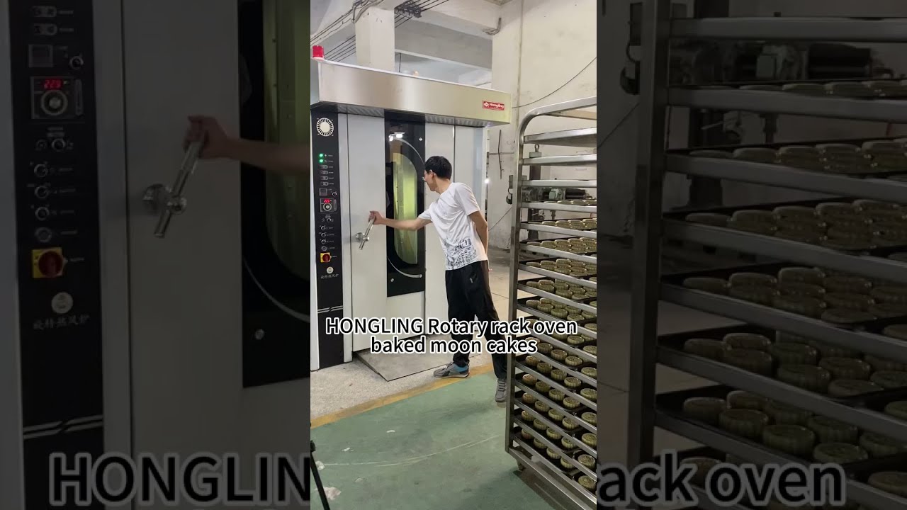 HONGLING Rotary rack oven baked moon cakes