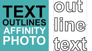 Affinity Photo : How To Stroke Text Outline Effect Tutorial | Graphicxtras
