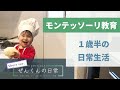 【モンテッソーリ教育】ぜんくんの日常【1歳半】ショートver.