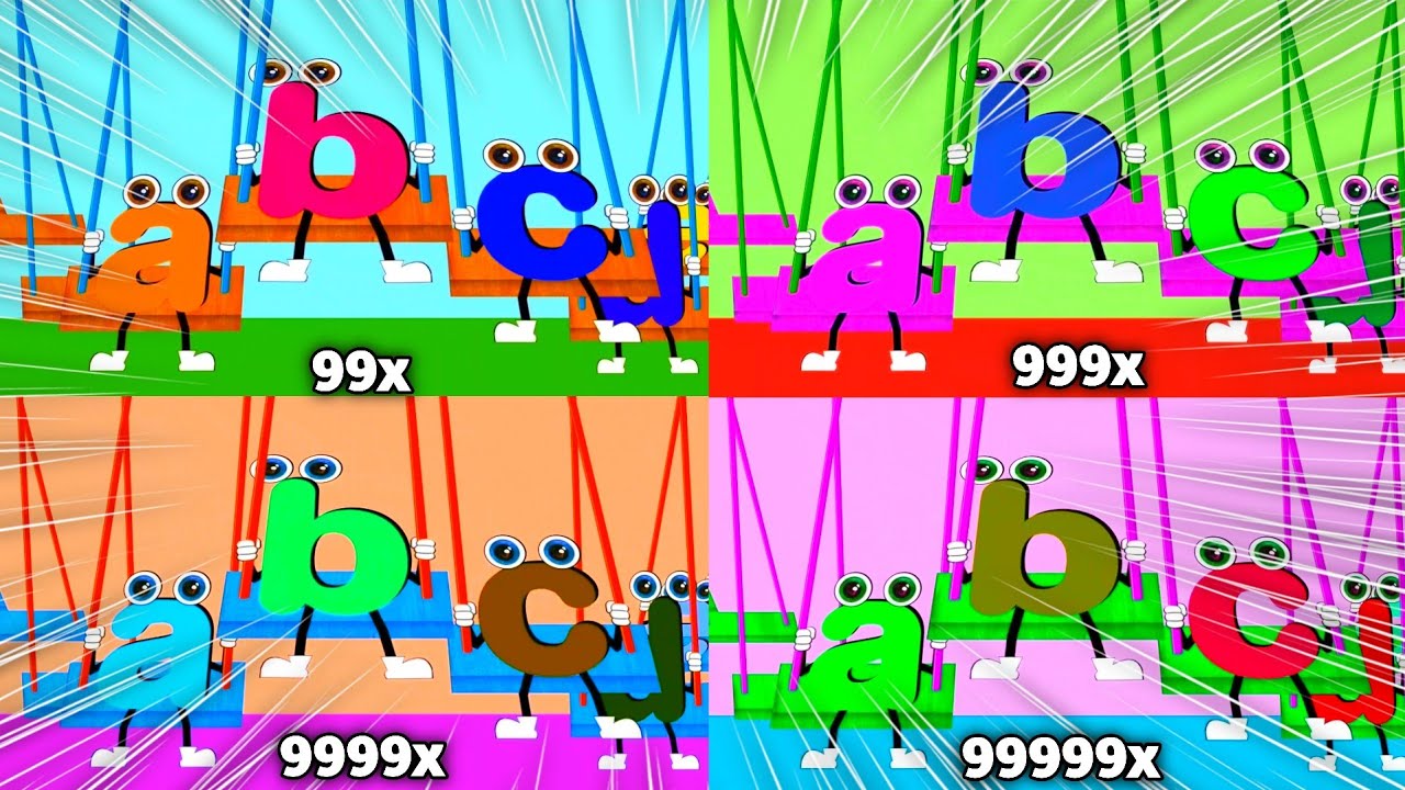 The Alphabet Are Swinging Intro Supercharged at 999999x Speed