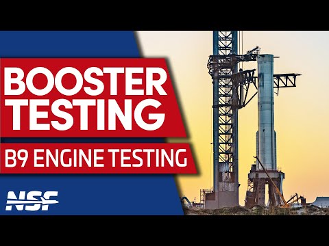 SpaceX Booster 9 Raptor Engine Testing