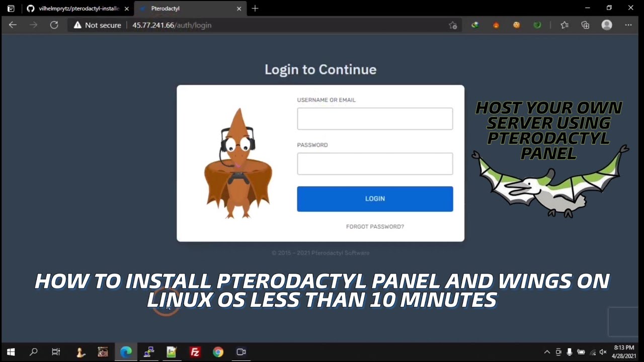 Install pterodactyl panel for you by Lanxoro