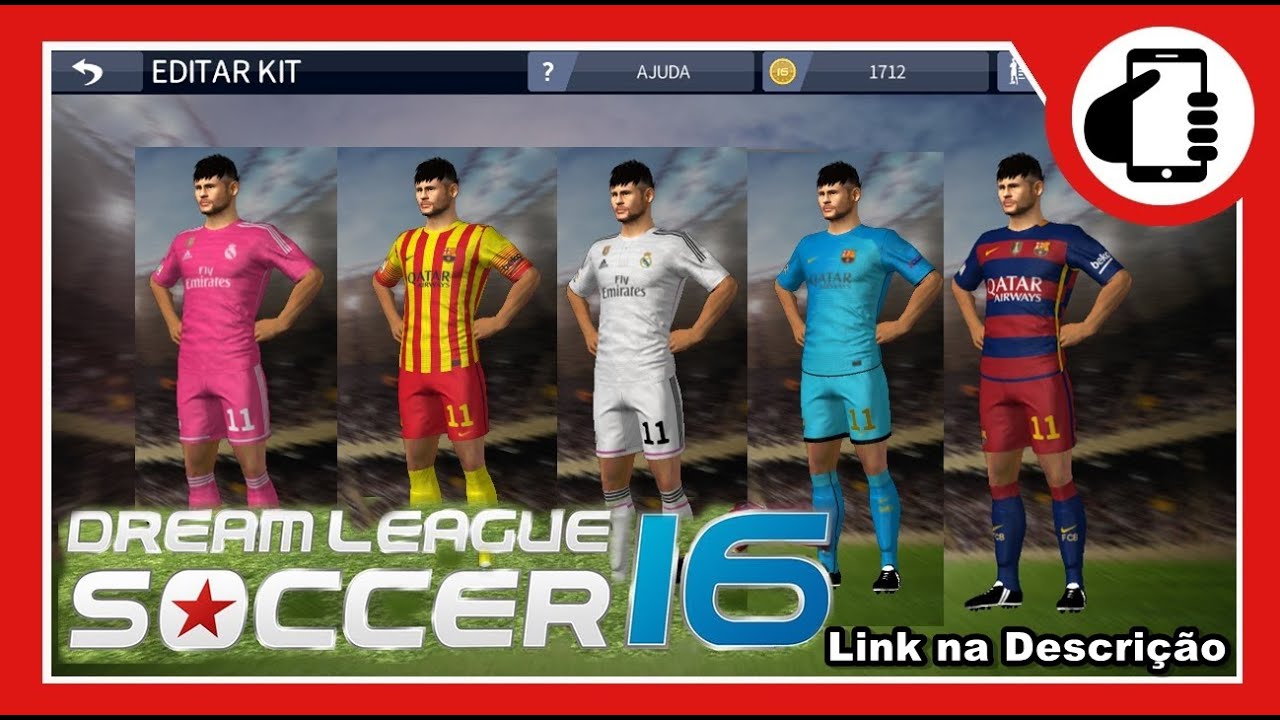 COMO COLOCAR KIT E LOGO NO DREAM LIGUE SOCCER 2016 - YouTube