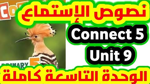 حصريا نصوص استماع الوزارة كونكت 5 الوحدة التاسعة كاملة |Connect5 Unit9