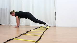 agility ladder on hands