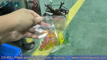 CX-PDJ  Gummy Candy packaging machine丨3 Side Seal Packaging Machine with Lifting Conveyor