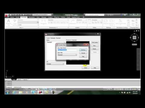 AutoCAD II  21-2 Creating New Table Styles