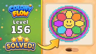 Colony Flow! - Level 156 Walkthrough 🧩 | Solution & Gameplay (ABI GAMES) 🐜